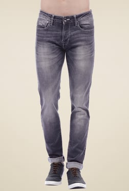 Pepe Jeans Dark Grey Lightly Washed Cotton Jeans
