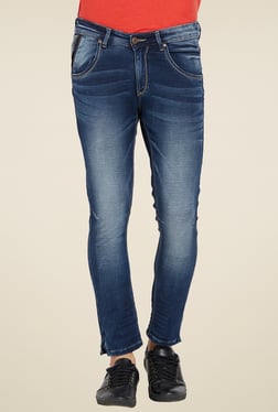 Spykar Dark Blue Slim Fit Low Rise Jeans