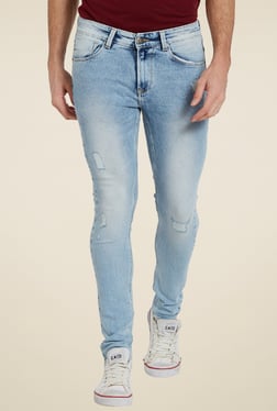 Spykar Light Blue Super Skinny Fit Jeans