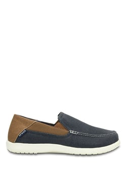 Buy Crocs Santa Cruz 2 Luxe Navy & Hazelnut Slip-Ons for Men at Best Price  @ Tata CLiQ