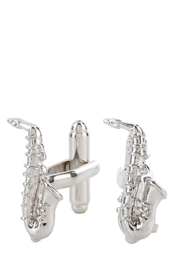 Raymond Silver Engraved Metal Cufflinks - Mp000000002020954