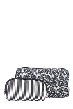 Esbeda Black & White Printed Pouch - Pack Of 2 With Case - Mp000000002136696