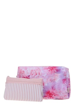 Esbeda Pink & White Printed Pouch - Pack Of 2 With Case - Mp000000002136712
