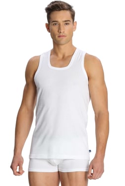 Jockey White Square Neck Regular Fit Vest (Pack Of 2) - 8816
