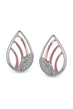 Platinum Earrings Online At Best Price In India Tata Cliq Orra Yashoda 950 Platinum 0 18 Ct Diamond Earrings