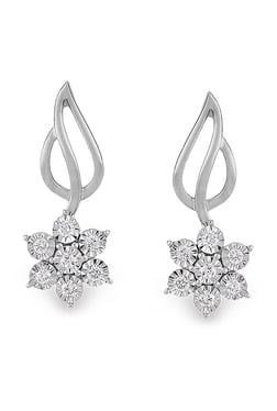 Platinum Earrings Online At Best Price In India Tata Cliq Orra Off Course 950 Platinum 0 25 Ct Diamond Earrings