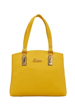 Esbeda Yellow Solid Handbag