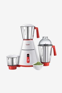 Prestige Automatic 750W 3 Jars Mixer Grinder (White/Red)