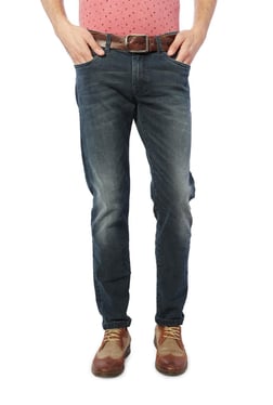 Allen Solly Dark Blue Mid Rise Jeans