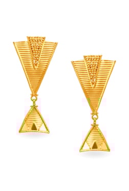 Tanishq Earrings Upto 10 Off Online Tata Cliq Tanishq 22k Gold Earrings