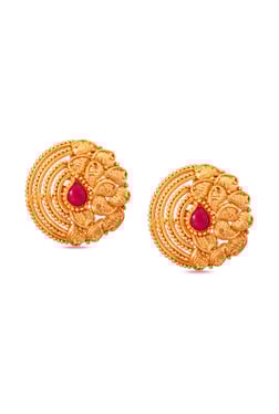 Tanishq Earrings Online At Tata Cliq Tanishq Circle 22kt Gold Earrings