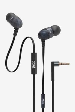 Boat BassHeads 225 In the Ear Earphones with Mic (Black) Image