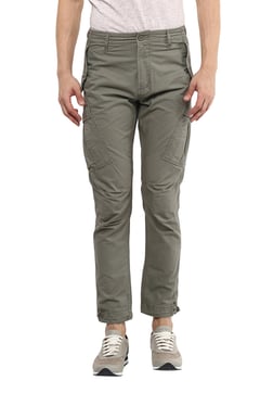 Celio Mens Beige Cargo Trouser