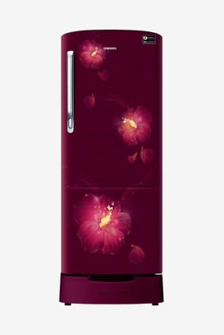 Samsung RR22M285ZR3/NL 212 L INV 3 Star Direct Cool Single Door Refrigerator (Rose Mallow Plum)
