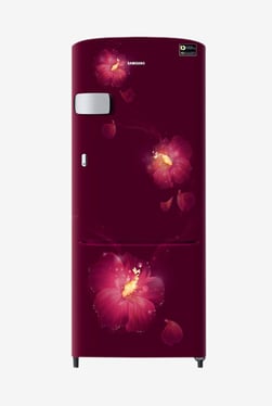 Samsung RR20N2Y2ZR3/NL 192 L INV 3 Star Direct Cool Single Door Refrigerator (Rose Mallow Red)