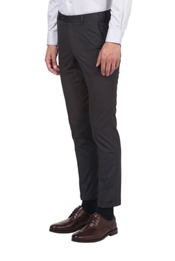 Allen Solly Casual Trousers  Buy Allen Solly Men Grey Regular Fit Solid  Casual Trousers Online  Nykaa Fashion