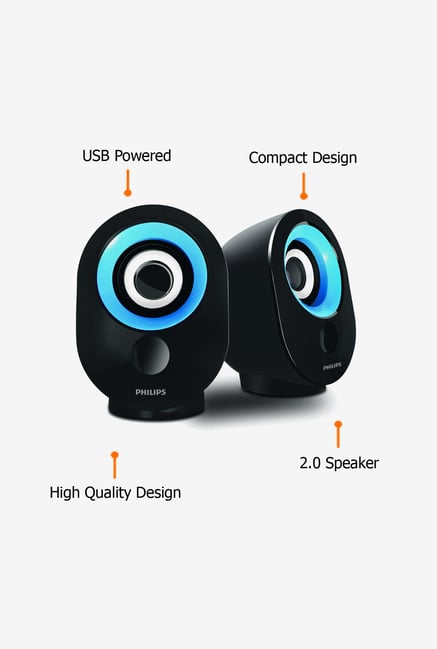 Philips SPA30W94-BLK Computer Speaker Blue