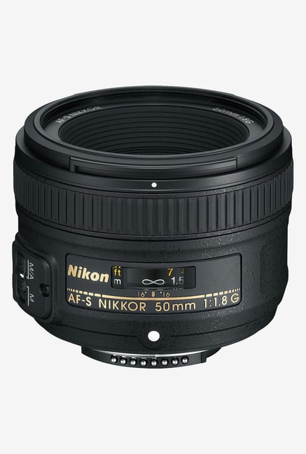 Nikon AF S NIKKOR 50mm F/1.8G Prime Lens Black