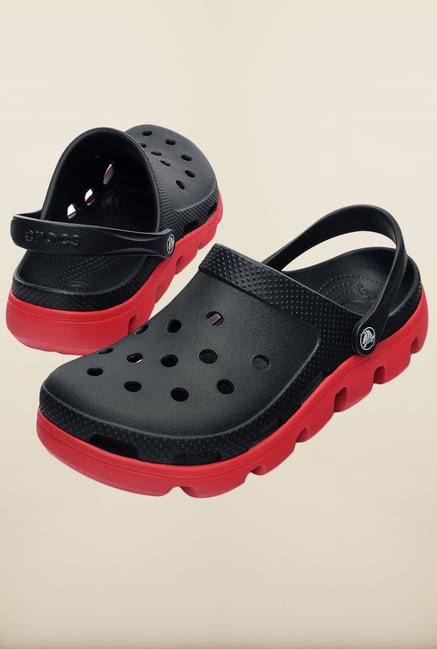 Crocs Duet Sport Black \u0026 Red Clogs from 