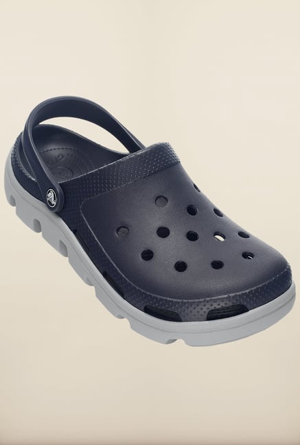 Buy Crocs Duet Sport Navy and Light Grey Clogs Online at best