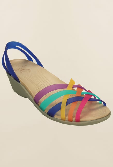 Buy Crocs Cerulean Multicolor Sandals Online at best price at TataCLiQ