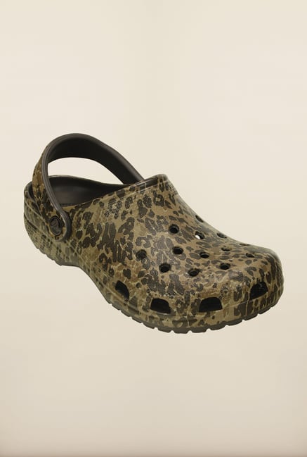 Crocs Unisex Classic Leopard II Brown Clogs