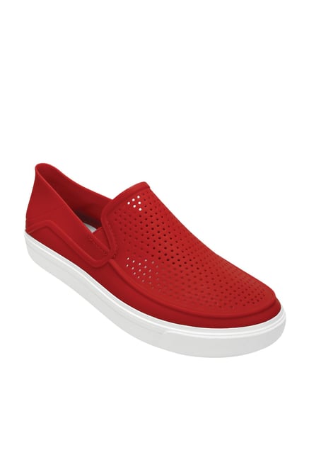 Crocs Men's CitiLane Roka Pepper Red Casual Slip-Ons