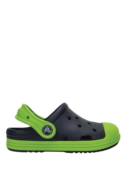 crocs navy volt green