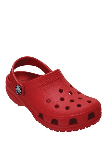 boys red crocs