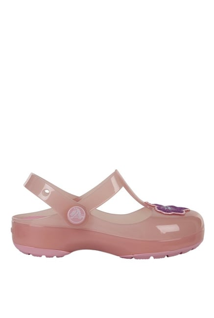 blush pink crocs