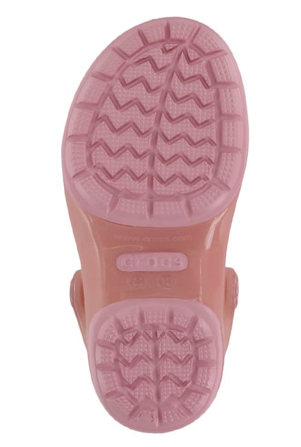 blush pink crocs