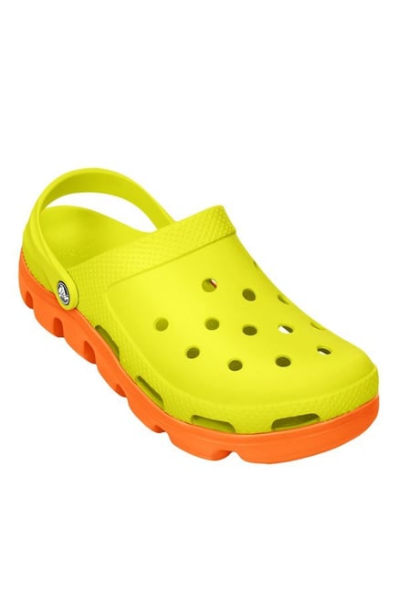 cosmic orange crocs