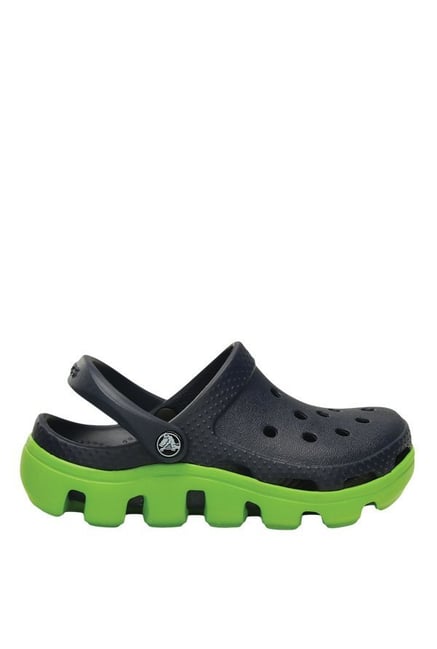 crocs navy volt green