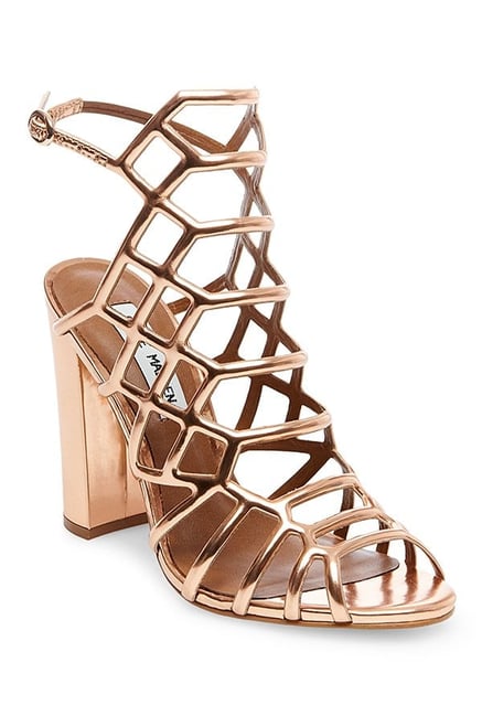 Steve Madden Skales Rose Gold Gladiator Sandals