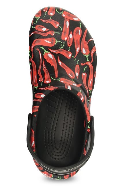 Buy Crocs Bistro Black Red Back Strap Clogs for Men at Best