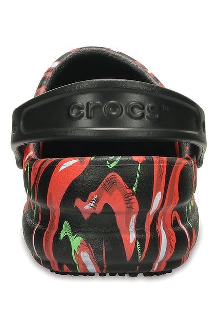 Buy Crocs Bistro Black Red Back Strap Clogs for Men at Best