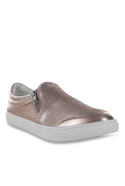 Steve Madden Ellias Rose Gold Plimsolls