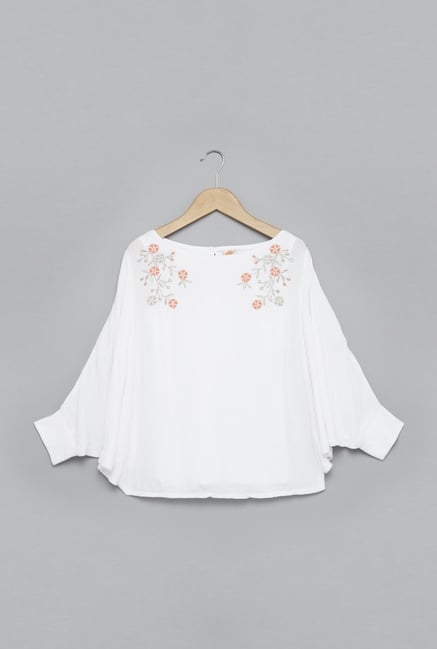 Buy Y&F by Westside White Twinkle Blouse for Girls Clothing Online 