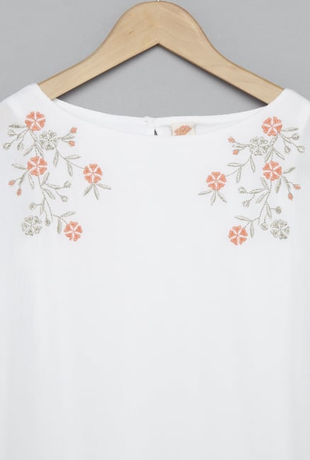 Buy Y&F by Westside White Twinkle Blouse for Girls Clothing Online 
