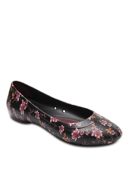 Buy Crocs Lina Black Pink Flat Ballets for Women at Best Price