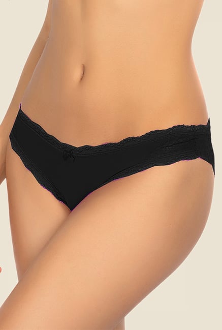 black lace bikini panty