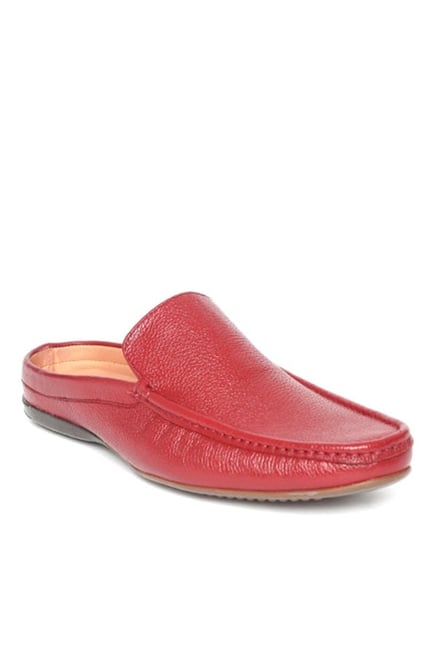 Buy San Frissco Red Mule Loafers for 
