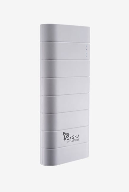 Syska Power Boost 100 10000 mAh Power Bank White