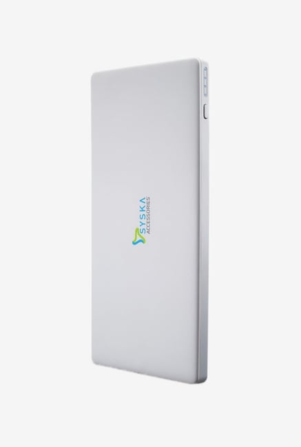 Syska Power Slice 100 10000 mAh Power Bank White