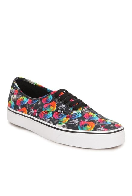 vans authentic floral black vans authentic floral black