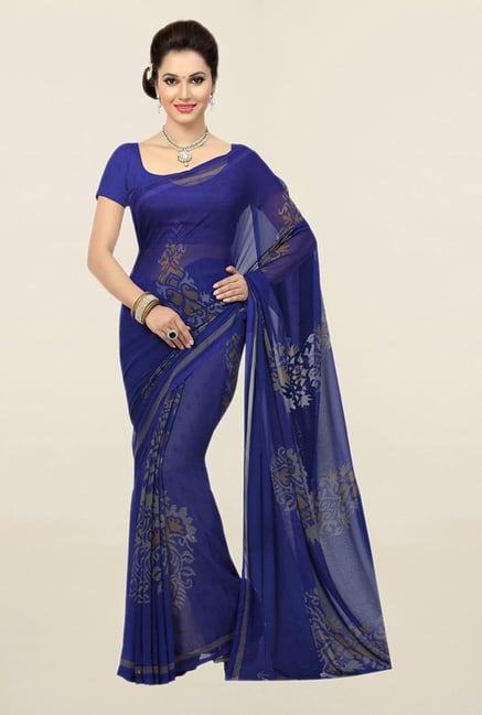 Buy Navy Blue Georgette Saree online-Karagiri – Karagiri Global