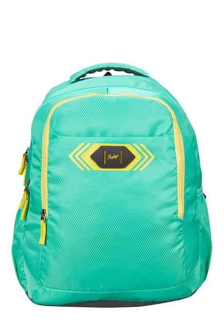 Buy Skybags Footloose Viber 02 Green Textured Polyester Backpack
