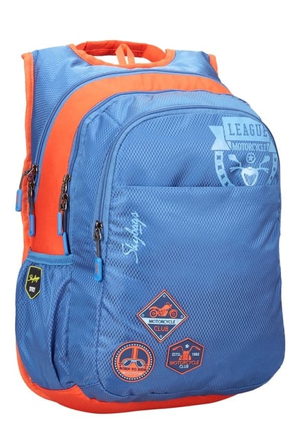 Buy Skybags Footloose Blitz 04 Navy Printed Laptop Backpack For