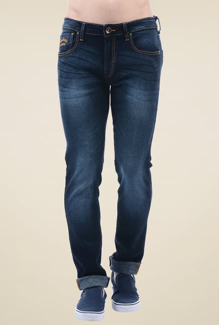Buy Pepe Jeans Navy Lightly Washed Jeans from top Brands at Best