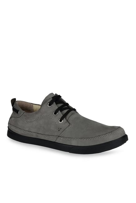 Woodland Men's Dark Grey Boat Shoes